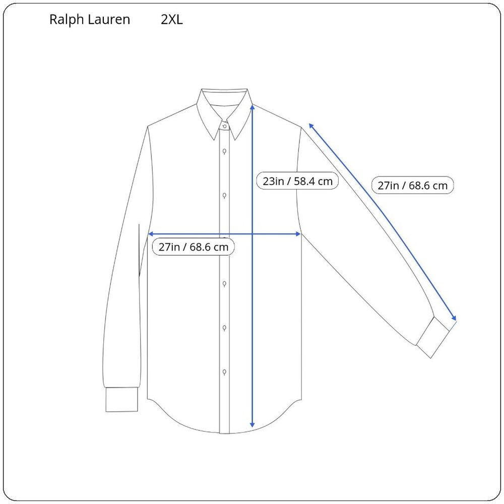 Ralph Lauren Mens 2XL Custom Fit Pink Flesh Pony Dress Shirt Button Down - Picture 3 of 9